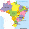 Humana Division Politico-Administrativa Mapa Brasil